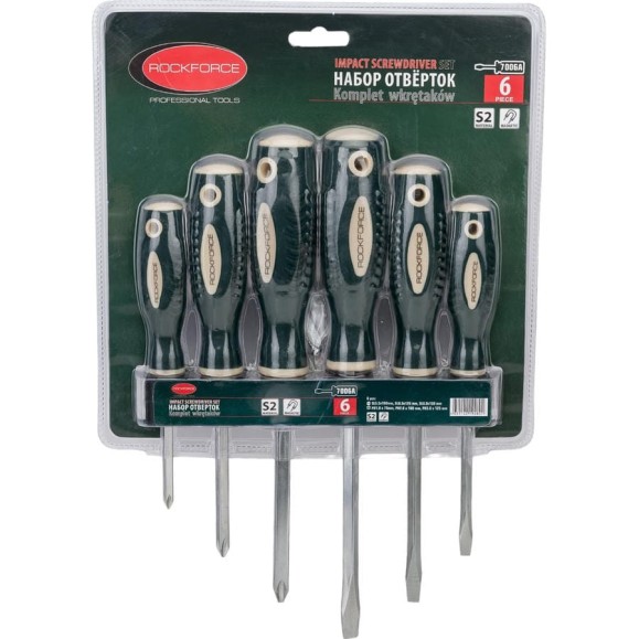 Набор магнитных отверток Rockforce Profi, 6 предметов RF-7006A(27191) Набор магнитных отверток Rockforce Profi, 6 предметов RF-7006A(27191)