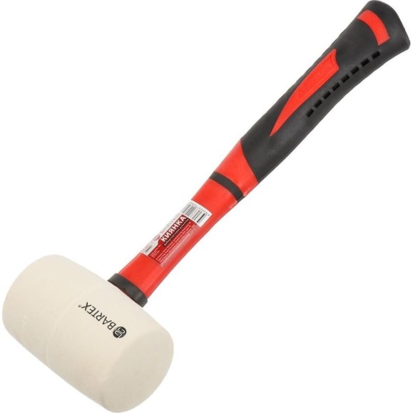 Киянка BARTEX 680 г, резина, фибергласовая рукоятка 309001 Киянка BARTEX 680 г, резина, фибергласовая рукоятка 309001