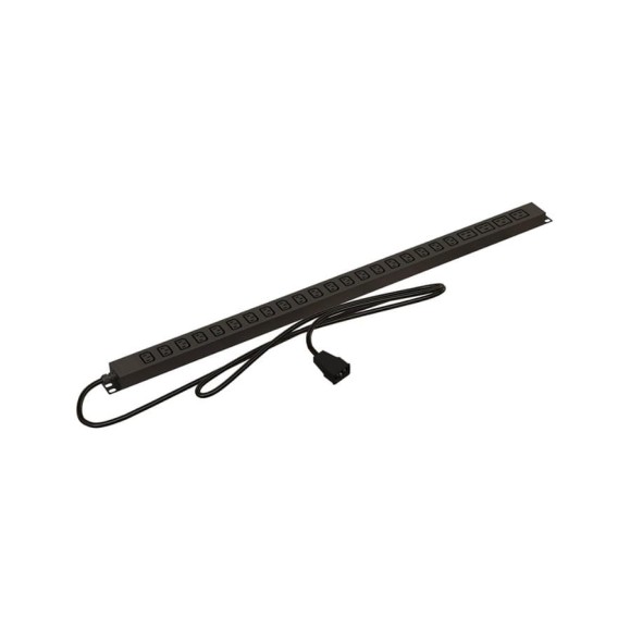 Вертикальный блок розеток Hyperline SHE-20IEC-4BIEC-2.5AIEC 20 розеток IEC320 C13, 4 розетки IEC320 C19, кабель питания 2.5м (3x1.5мм2) с вилкой IEC320 C20 16A, 250В, корпус алюминий, черный 483395 Вертикальный блок розеток Hyperline SHE-20IEC-4BIEC-2.5AIEC 20 розеток IEC320 C13, 4 розетки IEC320 C19, кабель питания 2.5м (3x1.5мм2) с вилкой IEC320 C20 16A, 250В, корпус алюминий, черный 483395