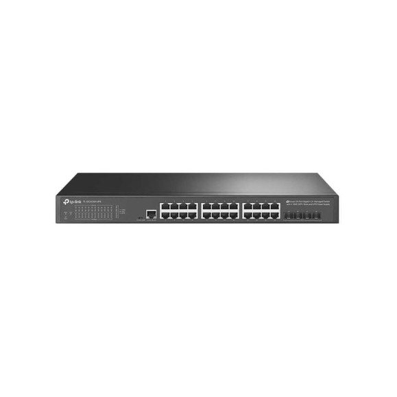 24 портовый гигабитный управляемый коммутатор TP-Link JetStream уровня 2+ с 4 слотами SFP+ 10GE и источником бесперебойного питания TL-SG3428X-UPS 24 портовый гигабитный управляемый коммутатор TP-Link JetStream уровня 2+ с 4 слотами SFP+ 10GE и источником бесперебойного питания TL-SG3428X-UPS