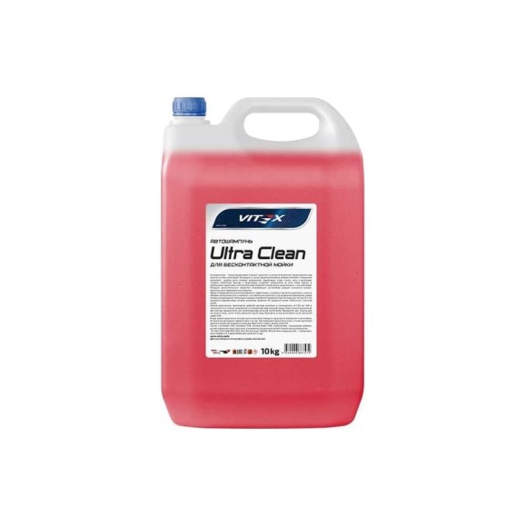 Автошампунь для бесконтактной мойки Ultra Clean красный, 10 кг VITEX v900505 Автошампунь для бесконтактной мойки Ultra Clean красный, 10 кг VITEX v900505