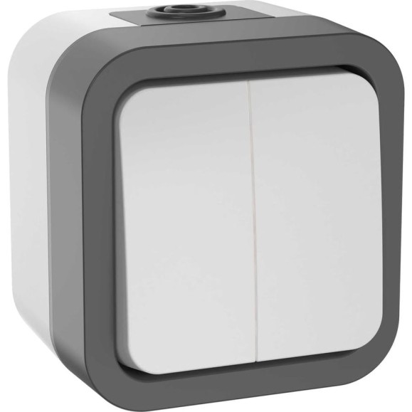 Двухклавишный выключатель IEK Tors 10а ip55 ts205 белый TS-V20-0-10-55-K41 Двухклавишный выключатель IEK Tors 10а ip55 ts205 белый TS-V20-0-10-55-K41