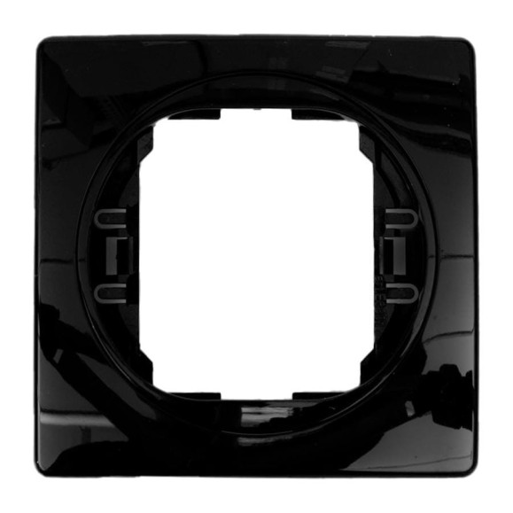 1-местная рамка Aling-Conel EON 80x80 мм, черная с черной вставкой E6801.EE 1-местная рамка Aling-Conel EON 80x80 мм, черная с черной вставкой E6801.EE