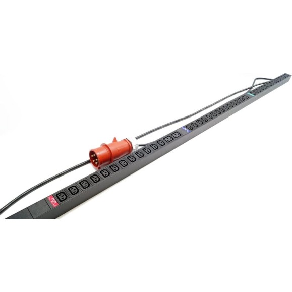 Блок розеток Hyperline She-36iec-6biec-3x16-3pvr, вертикальный, 36 розеток iec320 c13, 6 розеток iec320 c19, кабель питания 3м (5x4.0мм2) с вилкой iec 60309 16а (3p+n+e), 380в, корпус алюминий, черный 525054 Блок розеток Hyperline She-36iec-6biec-3x16-3pvr, вертикальный, 36 розеток iec320 c13, 6 розеток iec320 c19, кабель питания 3м (5x4.0мм2) с вилкой iec 60309 16а (3p+n+e), 380в, корпус алюминий, черный 525054