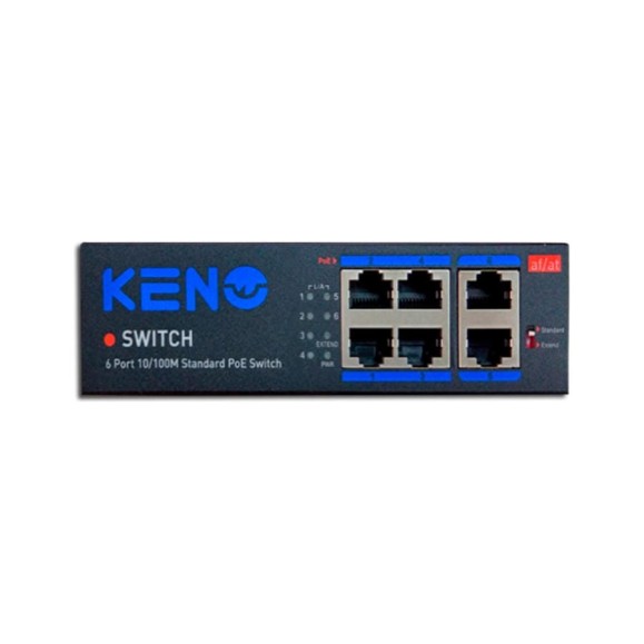 Коммутатор на 6 портов Keno KN-SW402POE+