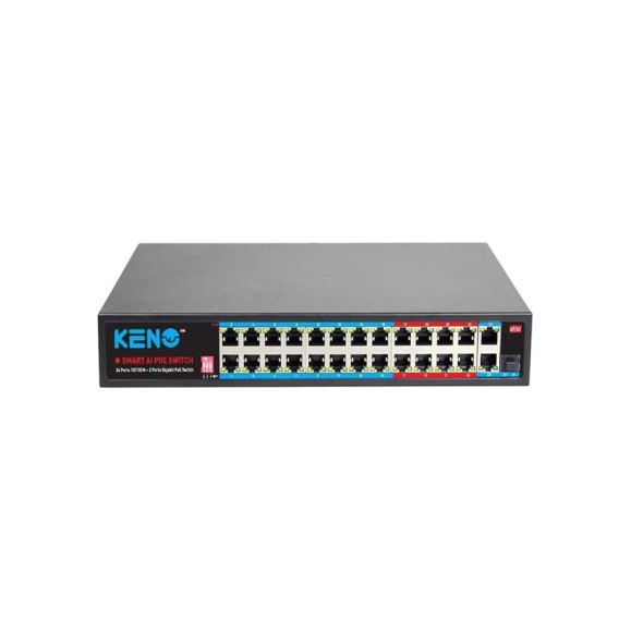 Коммутатор на 24 порта Keno KN-SW2402POE+
