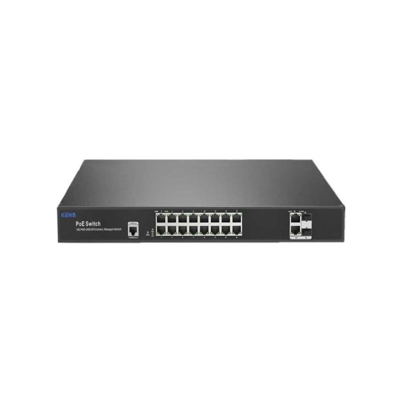 Коммутатор на 16 портов управляемый, Keno KN-SW1602SFP/M2
