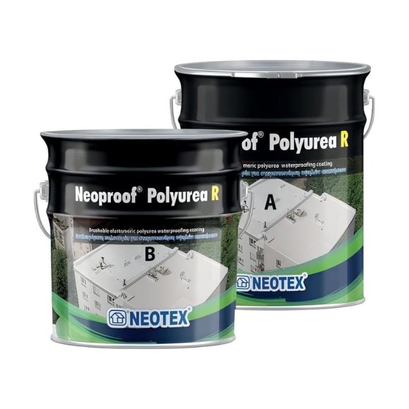 Покрытие гидроизоляционное полимочевинное NEOTEX NEOPROOF POLYUREA R A+В 4,75 кг (белая) Ral 9003 12820600