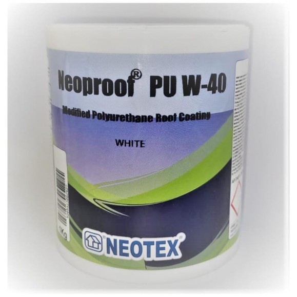 Полиуретановое гидроизоляционное покрытие на водной основе NEOTEX NEOPROOF PU W-40 1кг (белая) Ral 9003 12530200 Полиуретановое гидроизоляционное покрытие на водной основе NEOTEX NEOPROOF PU W-40 1кг (белая) Ral 9003 12530200