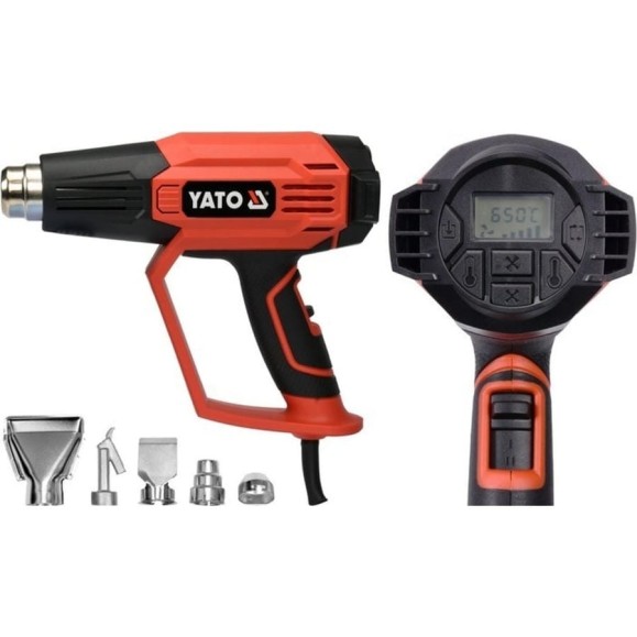 Технический фен YATO 1600 Вт 50, гц, 650C YT-82296 Технический фен YATO 1600 Вт 50, гц, 650C YT-82296