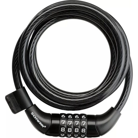 Замок тросовый на коде Schwinn Combo cable lock SW80150AZ-12 Замок тросовый на коде Schwinn Combo cable lock SW80150AZ-12
