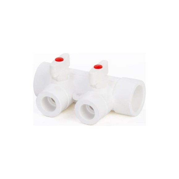 Коллектор с шаровыми кранами LAMMIN ppr 25x2 Lm31081002025 Коллектор с шаровыми кранами LAMMIN ppr 25x2 Lm31081002025