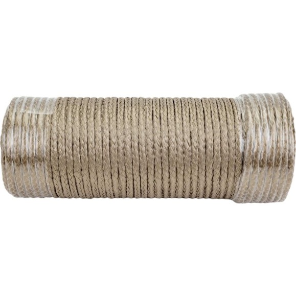 Базальтовый шнур BASFIBER диаметр 6 мм, длина 25 м, огнеупорный, 700C, уплотнительный Шнур 6-25