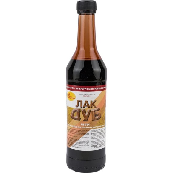 Лак ХВ-784 НОВБЫТХИМ дуб 0,5л 1786 Лак ХВ-784 НОВБЫТХИМ дуб 0,5л 1786
