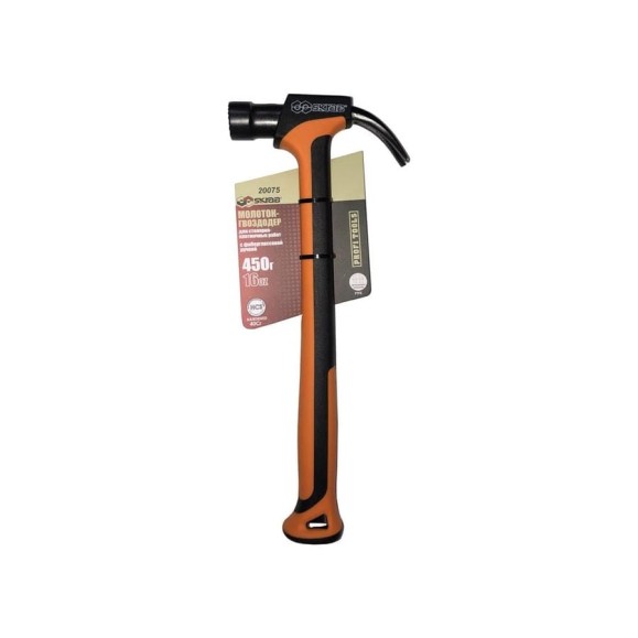 Молоток-гвоздодер SKRAB Fiber 450 г/16oz 20075 Молоток-гвоздодер SKRAB Fiber 450 г/16oz 20075