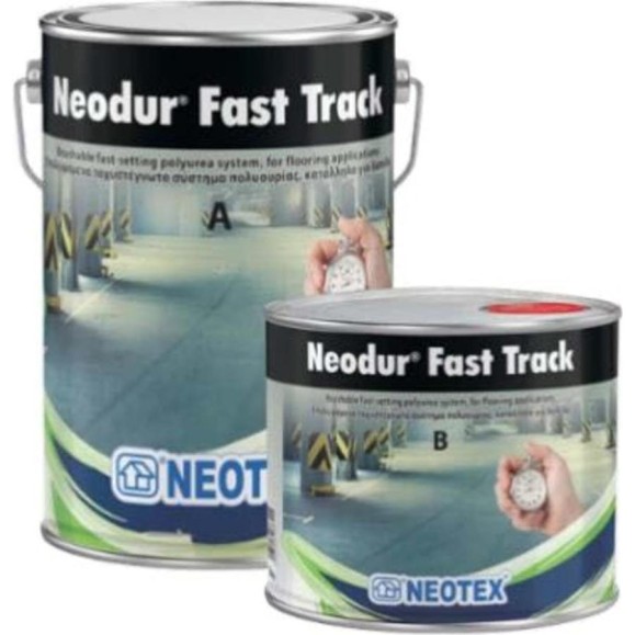 Двухкомпонентное покрытие для пола из полимочевины NEOTEX NEODUR FAST TRACK A+В 5кг светло-серый RAL 7035 12930300