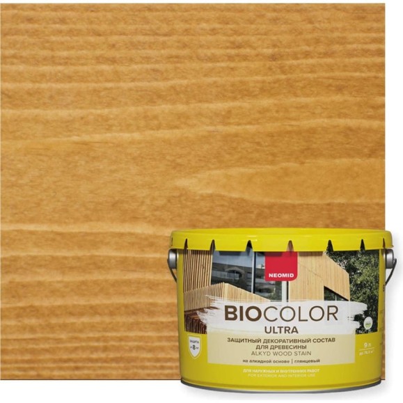 Пропитка NEOMID BIO COLOR ULTRA дуб 9 л Н -ULTRA-9/дуб Пропитка NEOMID BIO COLOR ULTRA дуб 9 л Н -ULTRA-9/дуб