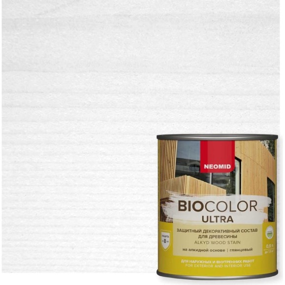 Пропитка NEOMID BIO COLOR ULTRA белый 0.9 л Н -ULTRA-0,9/белый