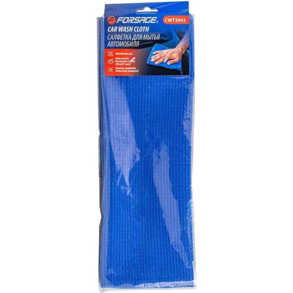 Салфетка для мытья автомобиля Forsage 40x40см (к-т 2 шт.) F-CWT3942(58046) Салфетка для мытья автомобиля Forsage 40x40см (к-т 2 шт.) F-CWT3942(58046)