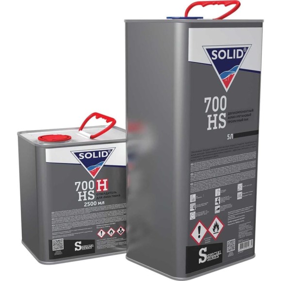 Двухкомпонентный прозрачный лак Solid 700 HS - (5000+2500мл) - 2K лак системы HS 2+1 (в комп. с отвердит.) 320.7500 Двухкомпонентный прозрачный лак Solid 700 HS - (5000+2500мл) - 2K лак системы HS 2+1 (в комп. с отвердит.) 320.7500