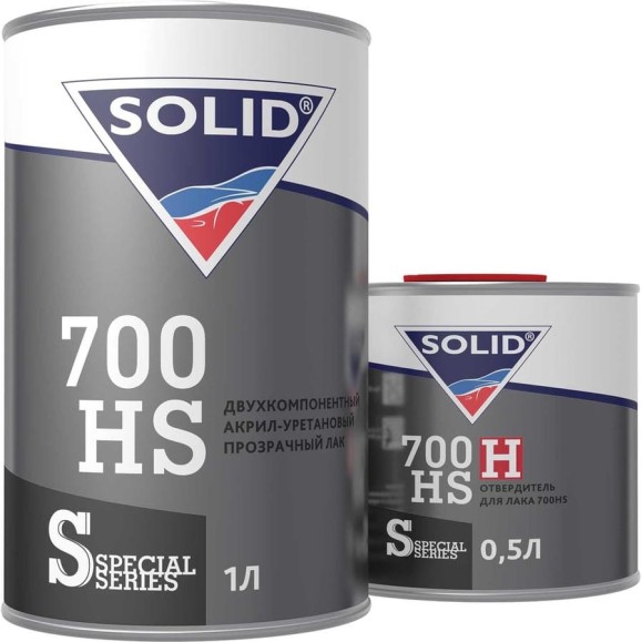 Двухкомпонентный прозрачный лак Solid 700 HS - (1000+500мл) - 2K лак системы HS 2+1 (в комп. с отвердит.) 320.1500 Двухкомпонентный прозрачный лак Solid 700 HS - (1000+500мл) - 2K лак системы HS 2+1 (в комп. с отвердит.) 320.1500