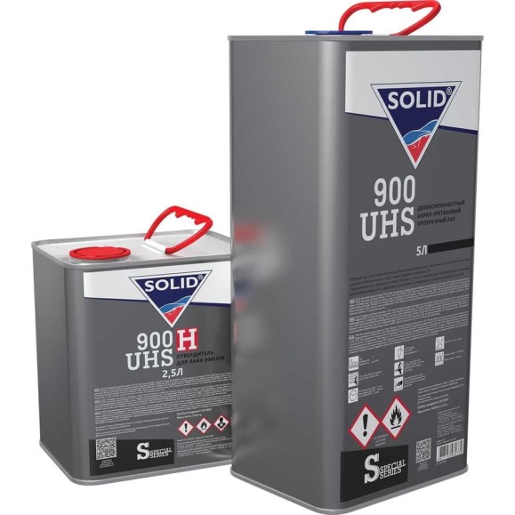 Двухкомпонентный прозрачный лак Solid 900 UHS - (5000+2500мл) - 2K лак системы UHS 2+1 (в комп. с отвердит.) 320.7500.1 Двухкомпонентный прозрачный лак Solid 900 UHS - (5000+2500мл) - 2K лак системы UHS 2+1 (в комп. с отвердит.) 320.7500.1