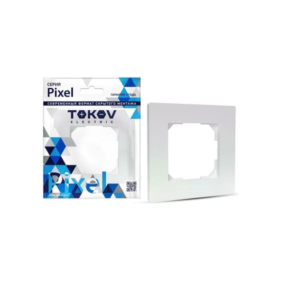 1-местная рамка TOKOV ELECTRIC Pixel перламутровый TKE-PX-RM1-C04 1-местная рамка TOKOV ELECTRIC Pixel перламутровый TKE-PX-RM1-C04