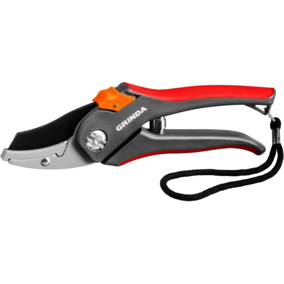 Секатор GRINDA G-28 с двухкомпонентными рукоятками, контактный, 205мм 8-423203_z02