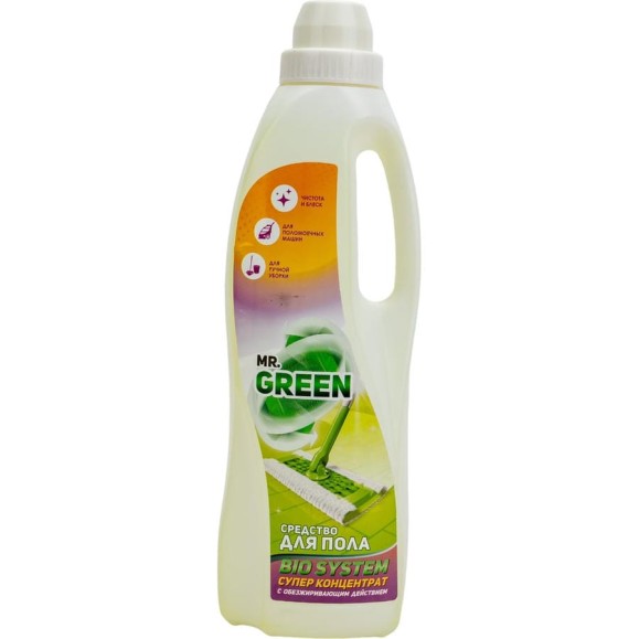 Средство для мытья полов MR.GREEN Bio system усиленная формула, 1 л ПНД 70264 Средство для мытья полов MR.GREEN Bio system усиленная формула, 1 л ПНД 70264