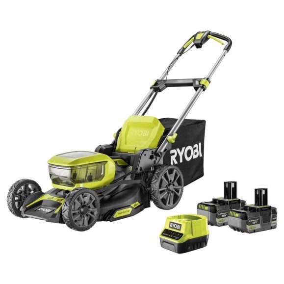 Аккумуляторная бесщеточная газонокосилка Ryobi 18В RY18LMX46A-250, 46см 5133005790