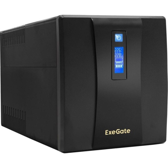 Источник бесперебойного питания ExeGate SpecialPro Smart LLB-1500.LCD.AVR.4SH.USB 1500VA/950W, LCD, AVR, 4*Schuko, USB, Black 212520 Источник бесперебойного питания ExeGate SpecialPro Smart LLB-1500.LCD.AVR.4SH.USB 1500VA/950W, LCD, AVR, 4*Schuko, USB, Black 212520