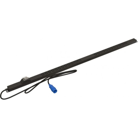 Вертикальный блок розеток Hyperline SHE-20IEC-4BIEC-B-1PVB 20 розеток IEC320 C13, 4 розетки IEC320 C19, автоматический выключатель, кабель питания 1 м (3x4.0 мм2) с вилкой IEC 60309 32 А (2P+E), 250 В, корпус алюминий, черный 457649 Вертикальный блок розеток Hyperline SHE-20IEC-4BIEC-B-1PVB 20 розеток IEC320 C13, 4 розетки IEC320 C19, автоматический выключатель, кабель питания 1 м (3x4.0 мм2) с вилкой IEC 60309 32 А (2P+E), 250 В, корпус алюминий, черный 457649