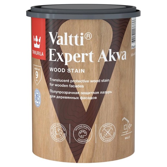 Антисептик Tikkurila VALTTI EXPERT AKVA палисандр 0,9л 700009595 Антисептик Tikkurila VALTTI EXPERT AKVA палисандр 0,9л 700009595