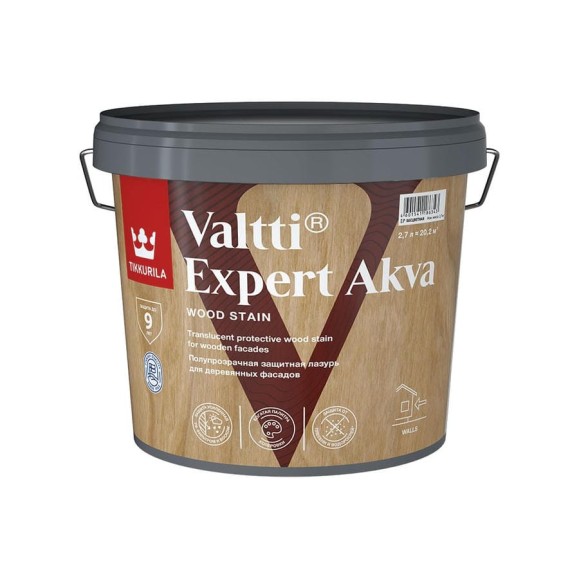 Антисептик Tikkurila VALTTI EXPERT AKVA рябина 2,7л 700009619 Антисептик Tikkurila VALTTI EXPERT AKVA рябина 2,7л 700009619