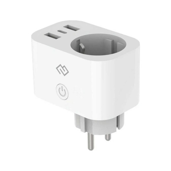 Умная розетка DIGMA DiPlug 500 EU Wi-Fi белый (DPL500) 1408330
