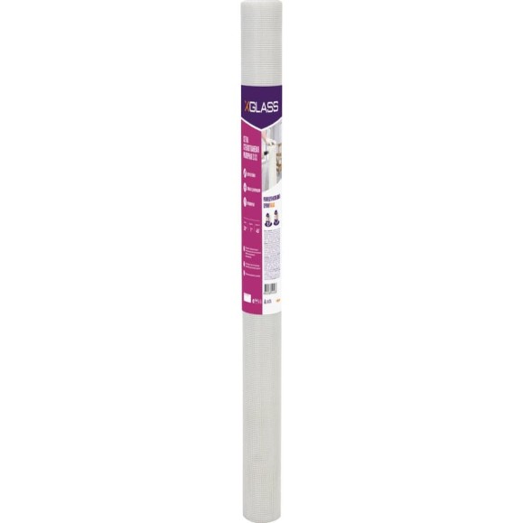 Сетка стеклотканевая малярная X-Glass Pro 2x2 мм, 1x20 м, 45 гр/кв.м 250034 Сетка стеклотканевая малярная X-Glass Pro 2x2 мм, 1x20 м, 45 гр/кв.м 250034