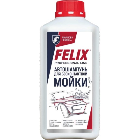 Автошампунь для бесконтактной мойки 1 л FELIX 411040073 Автошампунь для бесконтактной мойки 1 л FELIX 411040073