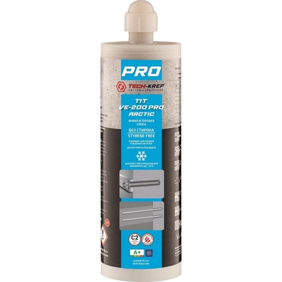 Химический анкер Tech-Krep PRO TIT VE-200 PRO ARCTIC 400 мл 155865 Химический анкер Tech-Krep PRO TIT VE-200 PRO ARCTIC 400 мл 155865