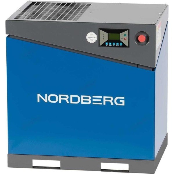 Винтовой компрессор NORDBERG 11 кВт, 1450 л/мин, 10 бар, IP55, без ресивера NCA15
