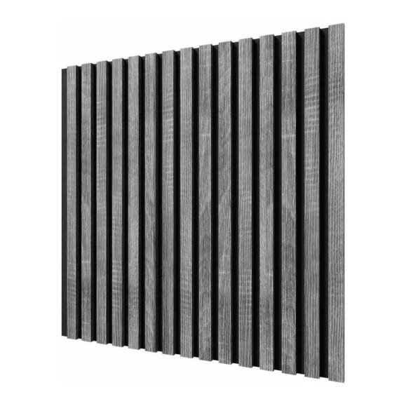 Акустические стеновые панели Cosca Decor 600x600x19 мм, черный войлок, рейки МДФ 00-00075629 Акустические стеновые панели Cosca Decor 600x600x19 мм, черный войлок, рейки МДФ 00-00075629