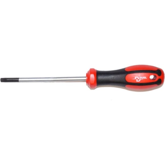 Отвёртка DUEL серии DuoTech torx с отверстием TR40 7x130мм, длина 230мм, DL19-040-130 Отвёртка DUEL серии DuoTech torx с отверстием TR40 7x130мм, длина 230мм, DL19-040-130