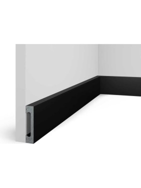 Плинтус Cosca Decor 65x15x2000 мм, SoftTouch, чёрный PX050-037 00-00071601 Плинтус Cosca Decor 65x15x2000 мм, SoftTouch, чёрный PX050-037 00-00071601