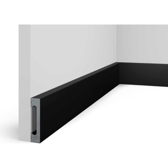 Плинтус Cosca Decor 65x15x2000 мм, SoftTouch, чёрный PX050-037 00-00071601 Плинтус Cosca Decor 65x15x2000 мм, SoftTouch, чёрный PX050-037 00-00071601