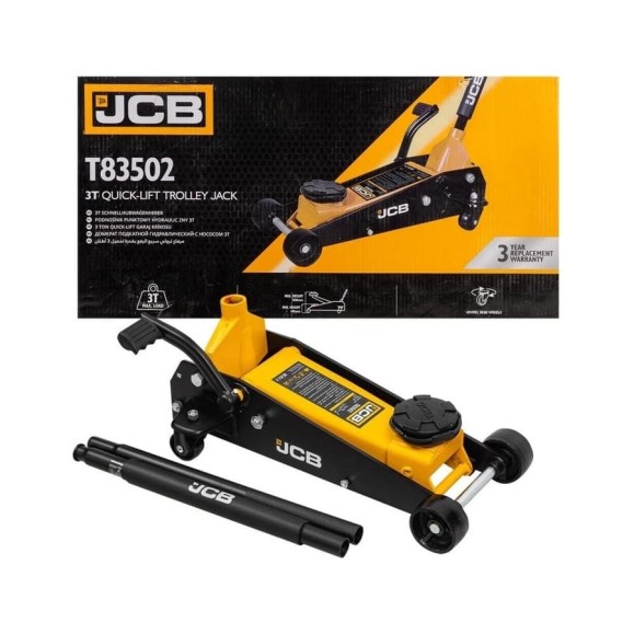Подкатной гидравлический домкрат JCB 3 т JCB-T83502(58062) Подкатной гидравлический домкрат JCB 3 т JCB-T83502(58062)