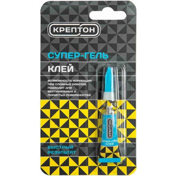 Cупер-клей гель Крептон вр1 3 г 90039 Cупер-клей гель Крептон вр1 3 г 90039