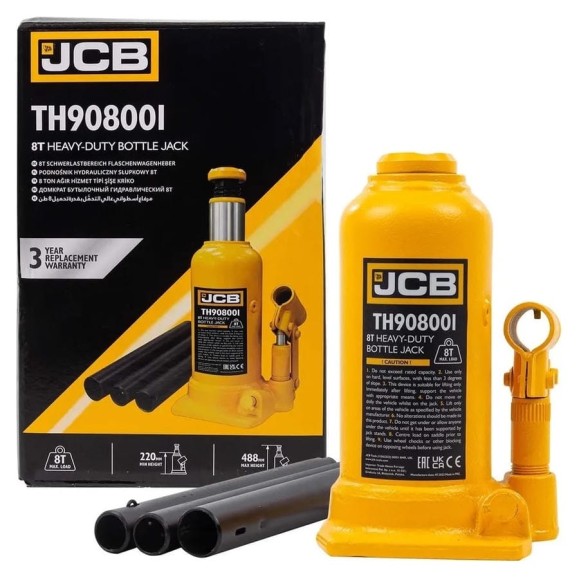 Домкрат бутылочный JCB 8 т JCB-TH908001(58024) Домкрат бутылочный JCB 8 т JCB-TH908001(58024)
