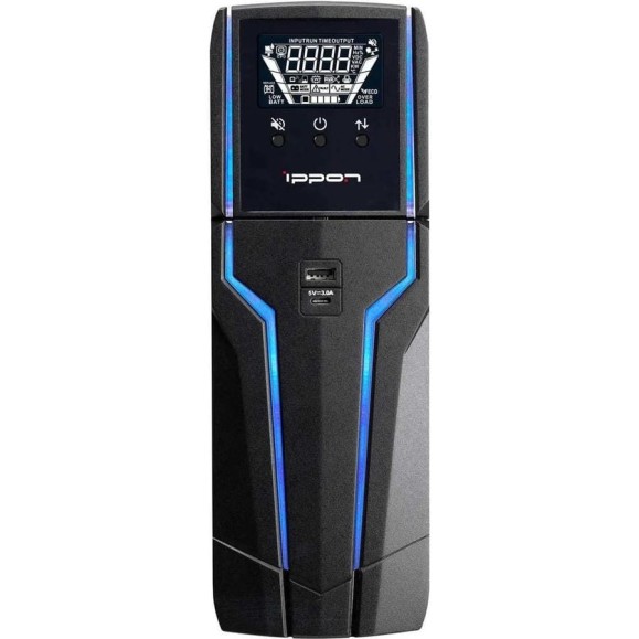 Источник бесперебойного питания IPPON Game Power Pro 1500 900Вт 1500ВА черный 1908312 Источник бесперебойного питания IPPON Game Power Pro 1500 900Вт 1500ВА черный 1908312