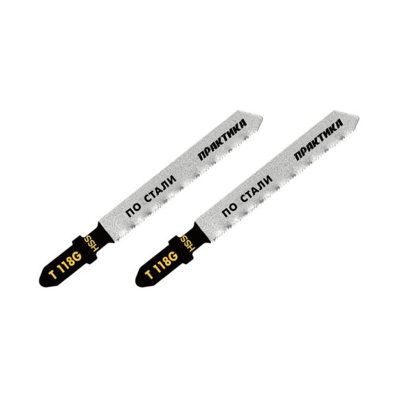 Пилка по металлу (2 шт; T118G) для лобзиков ПРАКТИКА 038-784