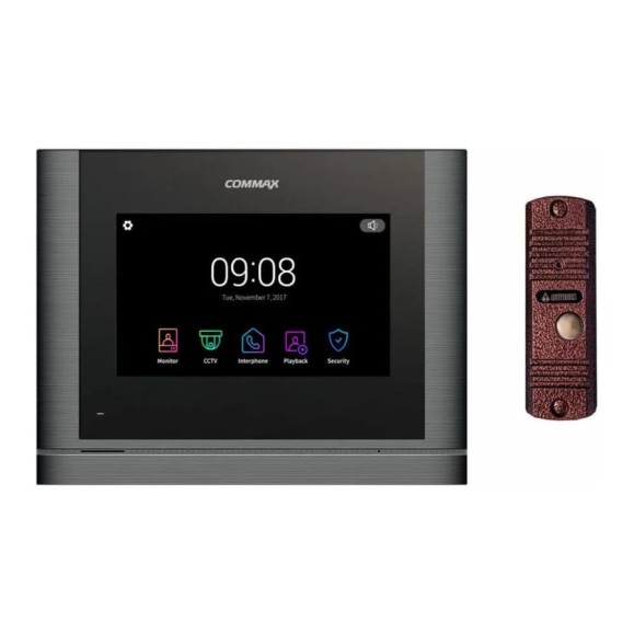 Комплект видеодомофона и вызывной панели COMMAX CDV-704mf (Темное серебро Black smog) / AVC 305 (Черная) CDV-704mf(DarksilverBlackSmog)/AVC305B Комплект видеодомофона и вызывной панели COMMAX CDV-704mf (Темное серебро Black smog) / AVC 305 (Черная) CDV-704mf(DarksilverBlackSmog)/AVC305B