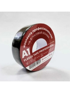 Изолента на флисовой основе A1 А1 FLEECE TAPE PROFESSIONAL 25 мм, 15 м A1-FT-2515